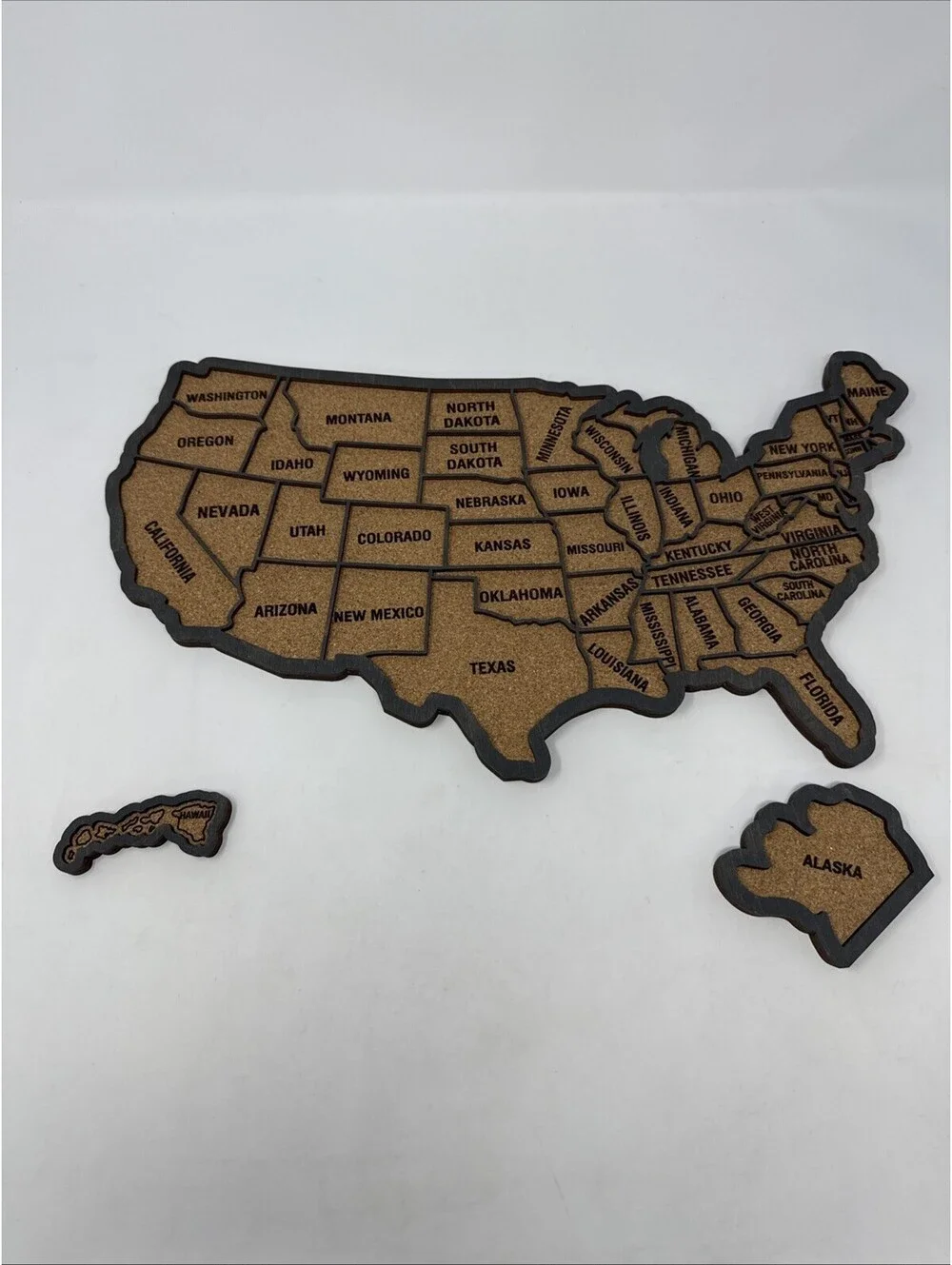 United States Mini Cork Board 16x10”